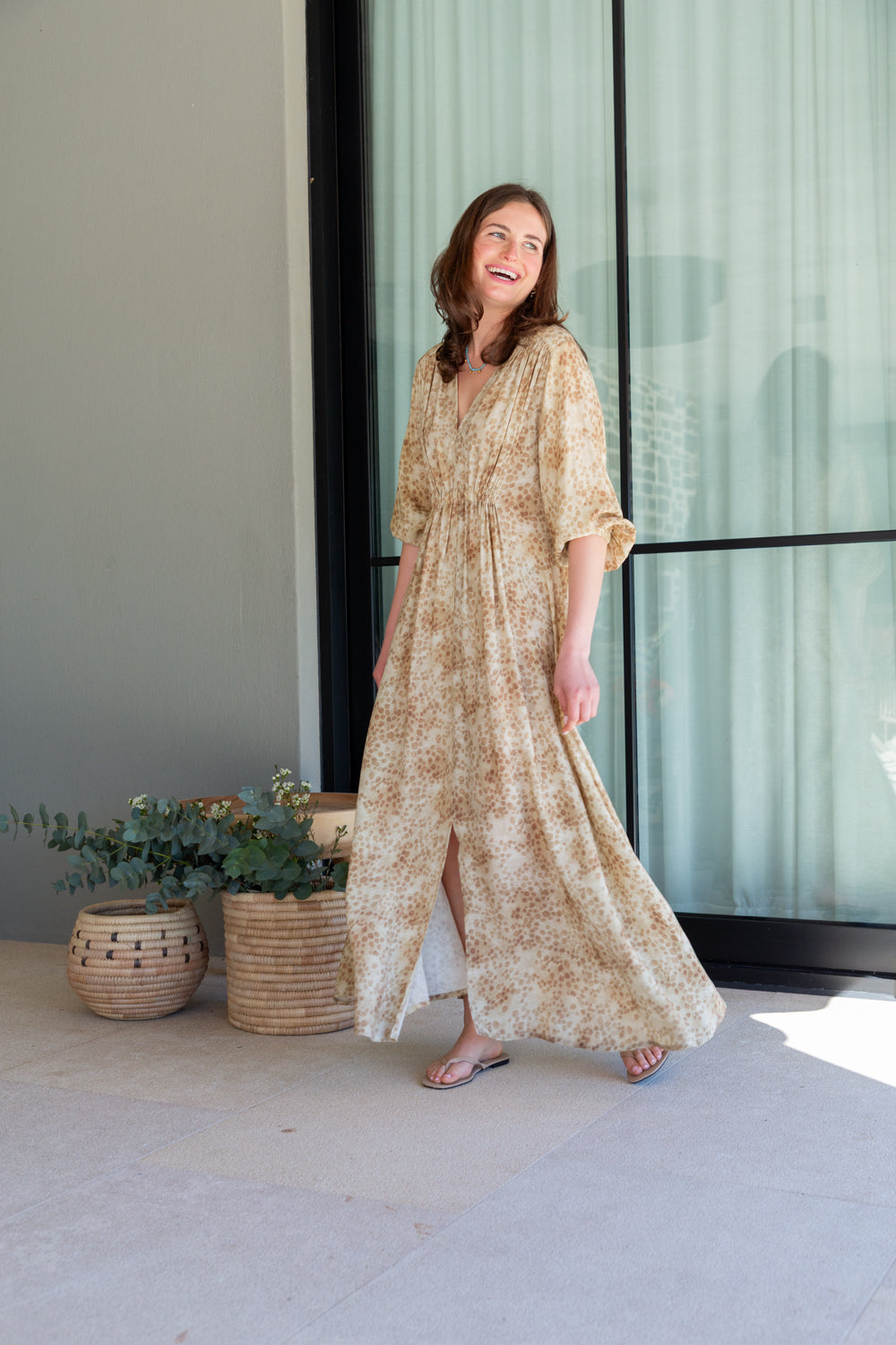 Arniston Dress Animal Print-DRESSES-Kinda-Kinda
