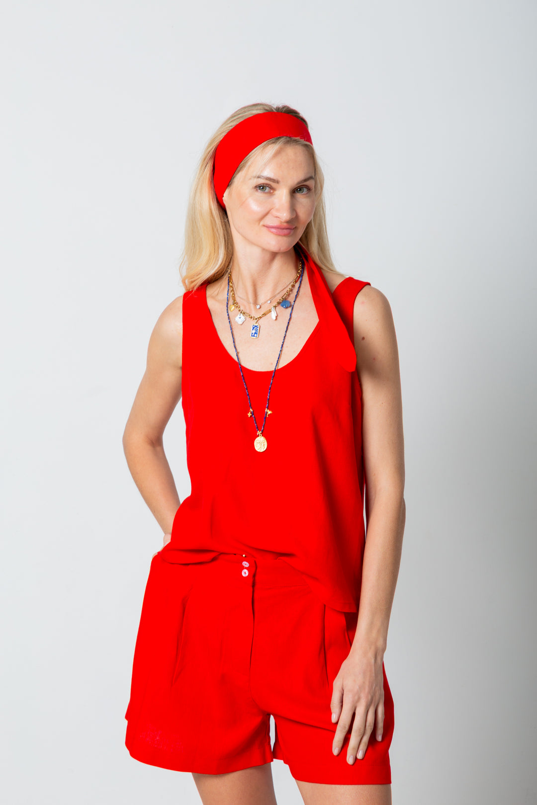 Thembi Top Classic Red-TOPS-Kindacollection-Kinda