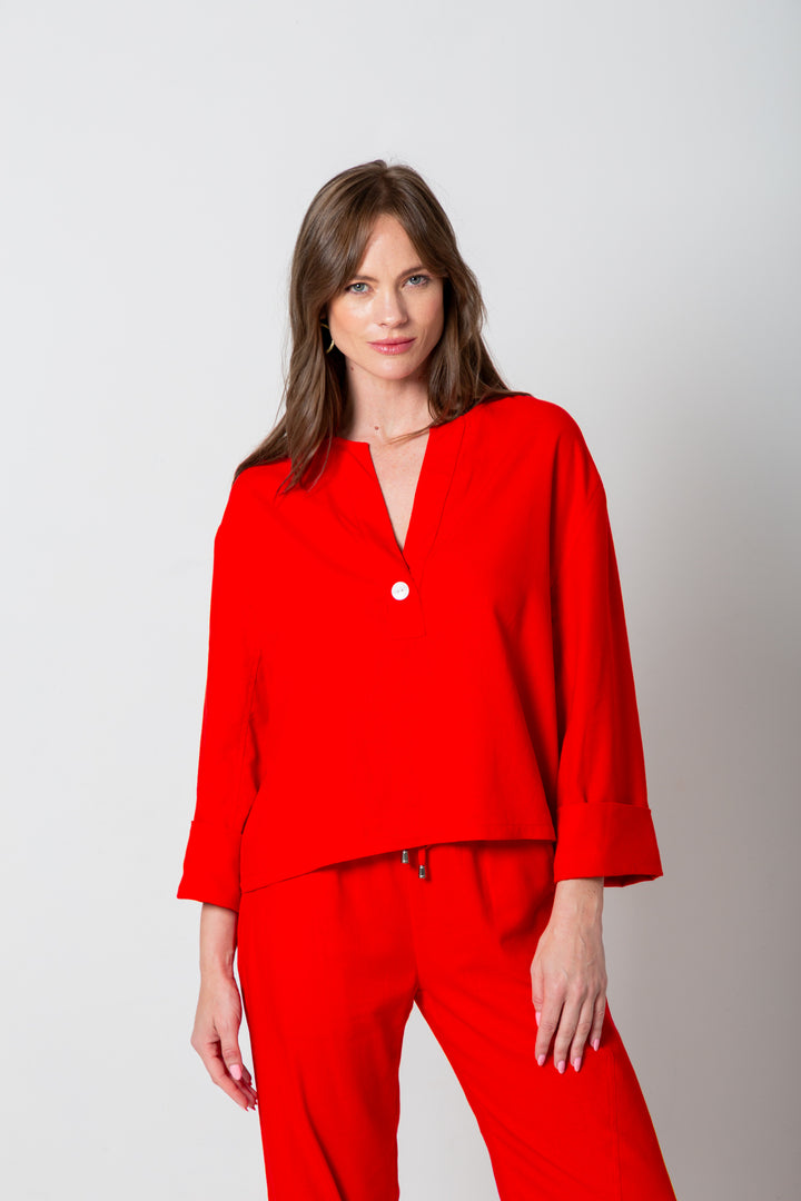 Donna Top Classic Red-TOPS-Kindacollection-Kinda