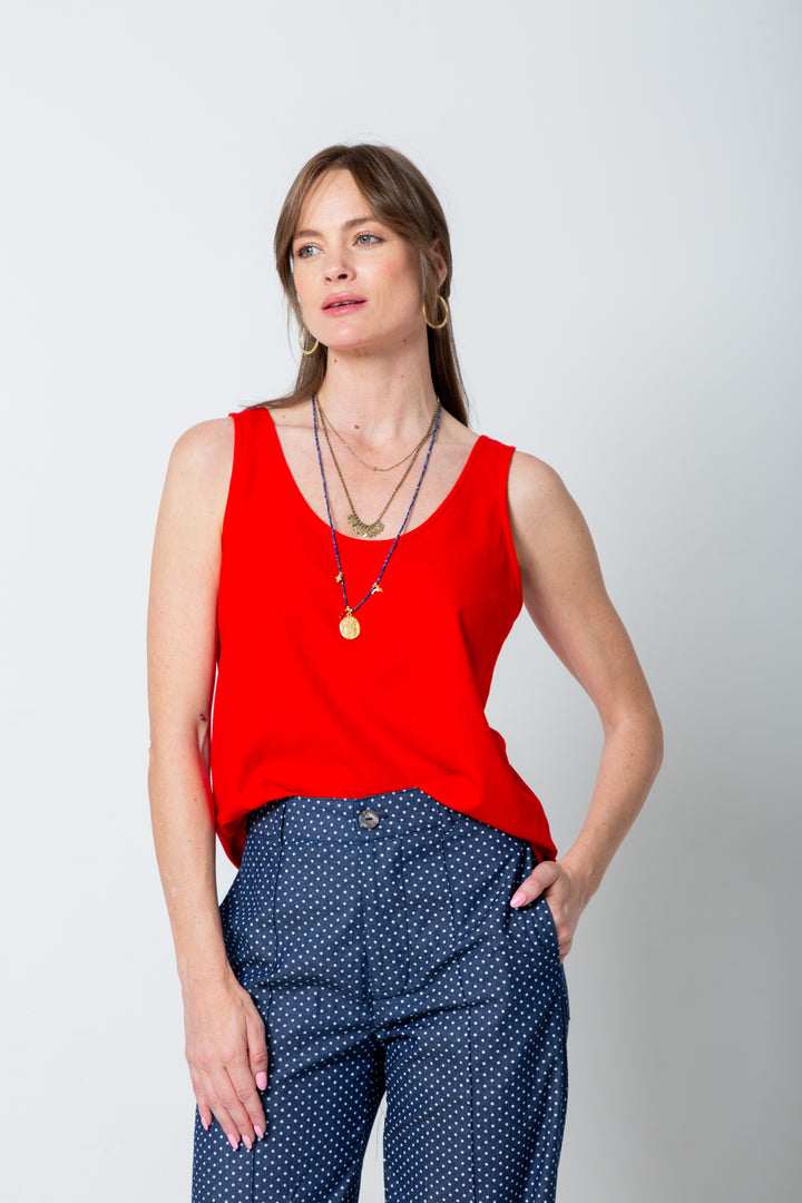 Vera Pants Denim Polka Dot-PANTS-kindacollection-Kinda