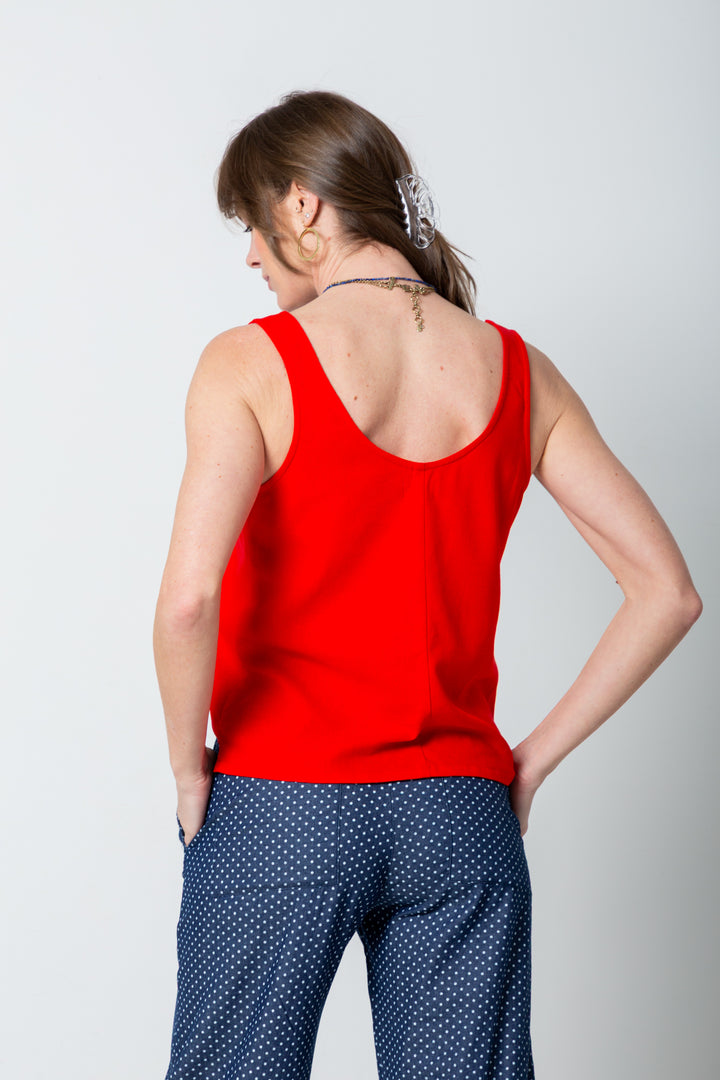 Thembi Top Classic Red-TOPS-Kindacollection-Kinda