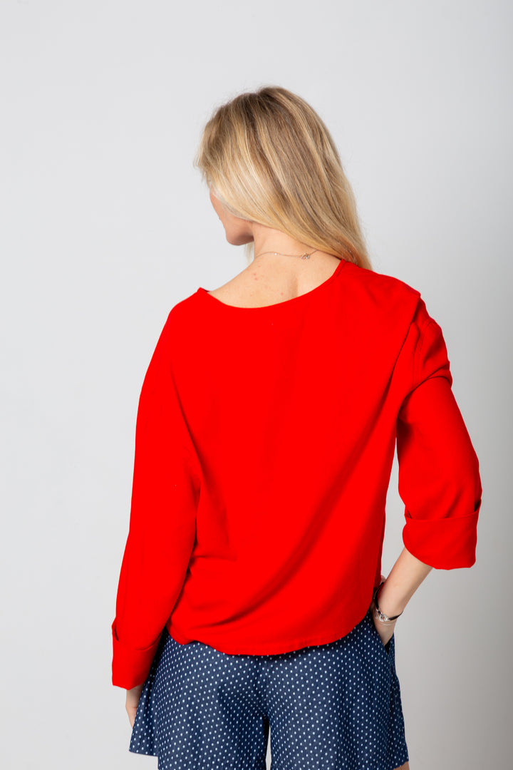 Donna Top Classic Red-TOPS-Kindacollection-Kinda