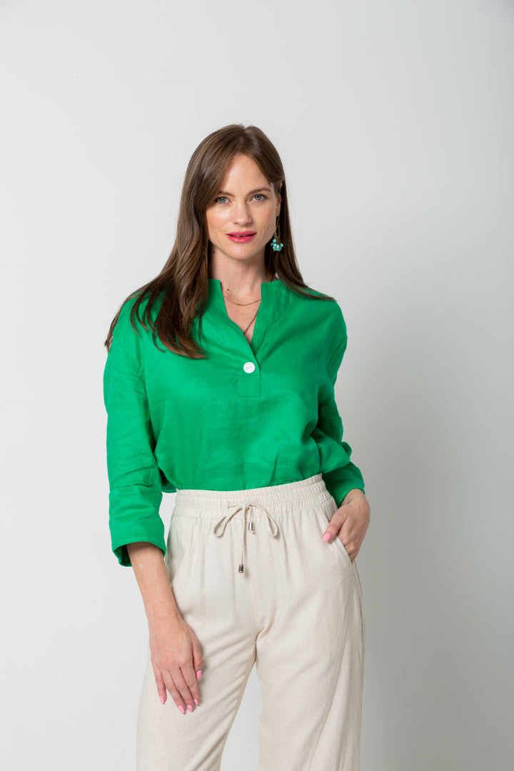 Donna Top Pepper Green-TOPS-Kindacollection-Kinda