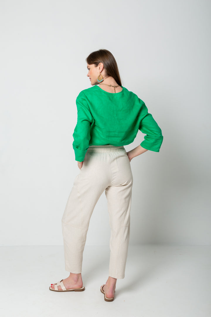 Donna Top Pepper Green-TOPS-Kindacollection-Kinda