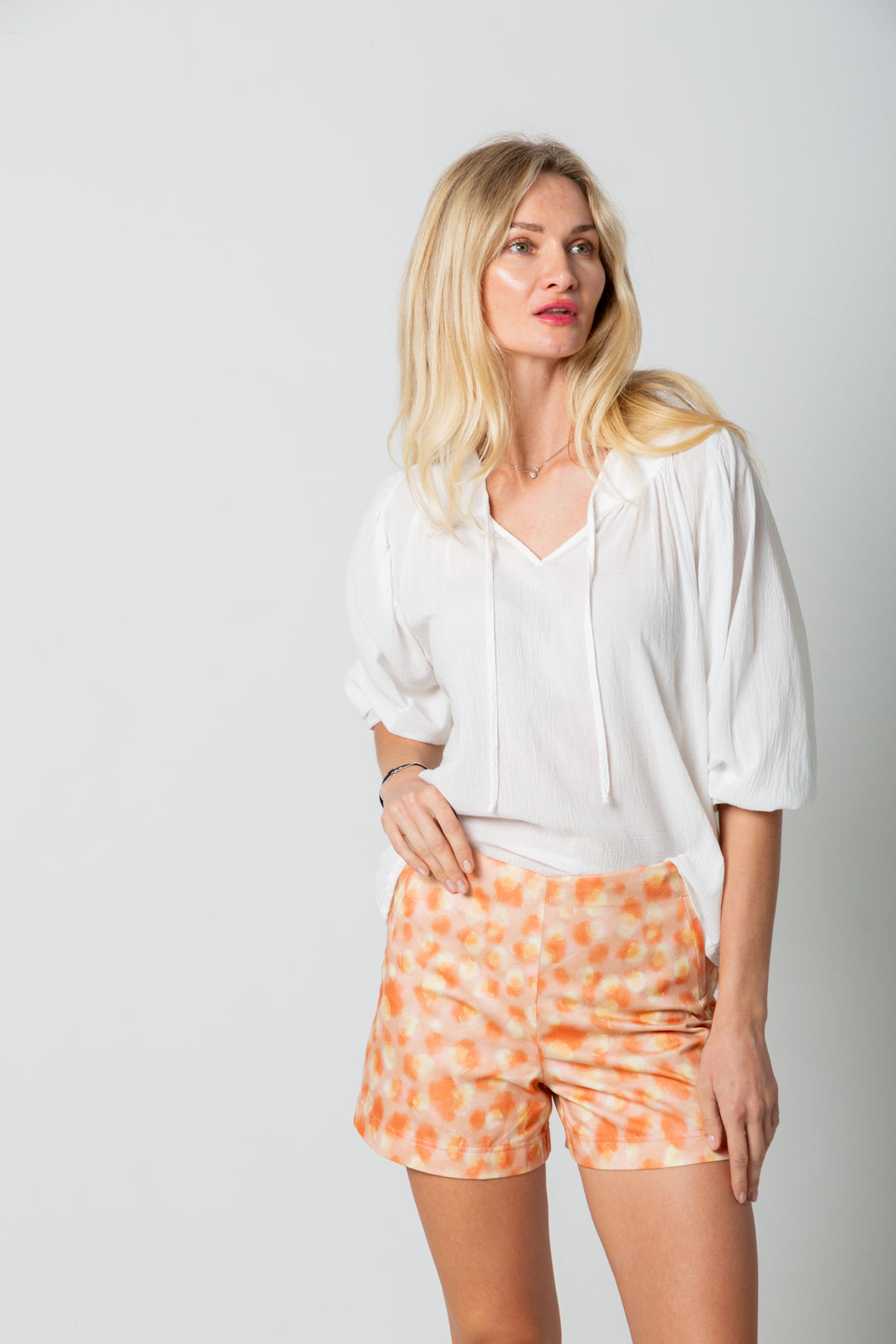 Bonny Shorts Coral Animal Print-PANTS-kindacollection-Kinda