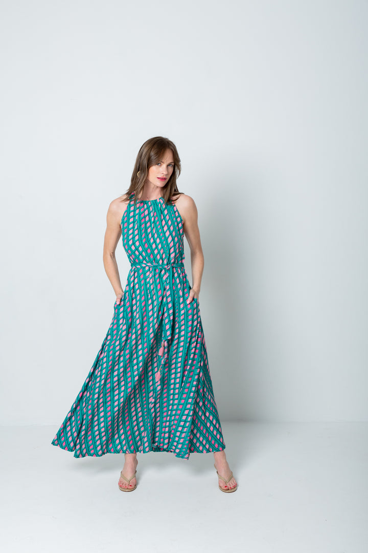 Zola Dress Pink Check