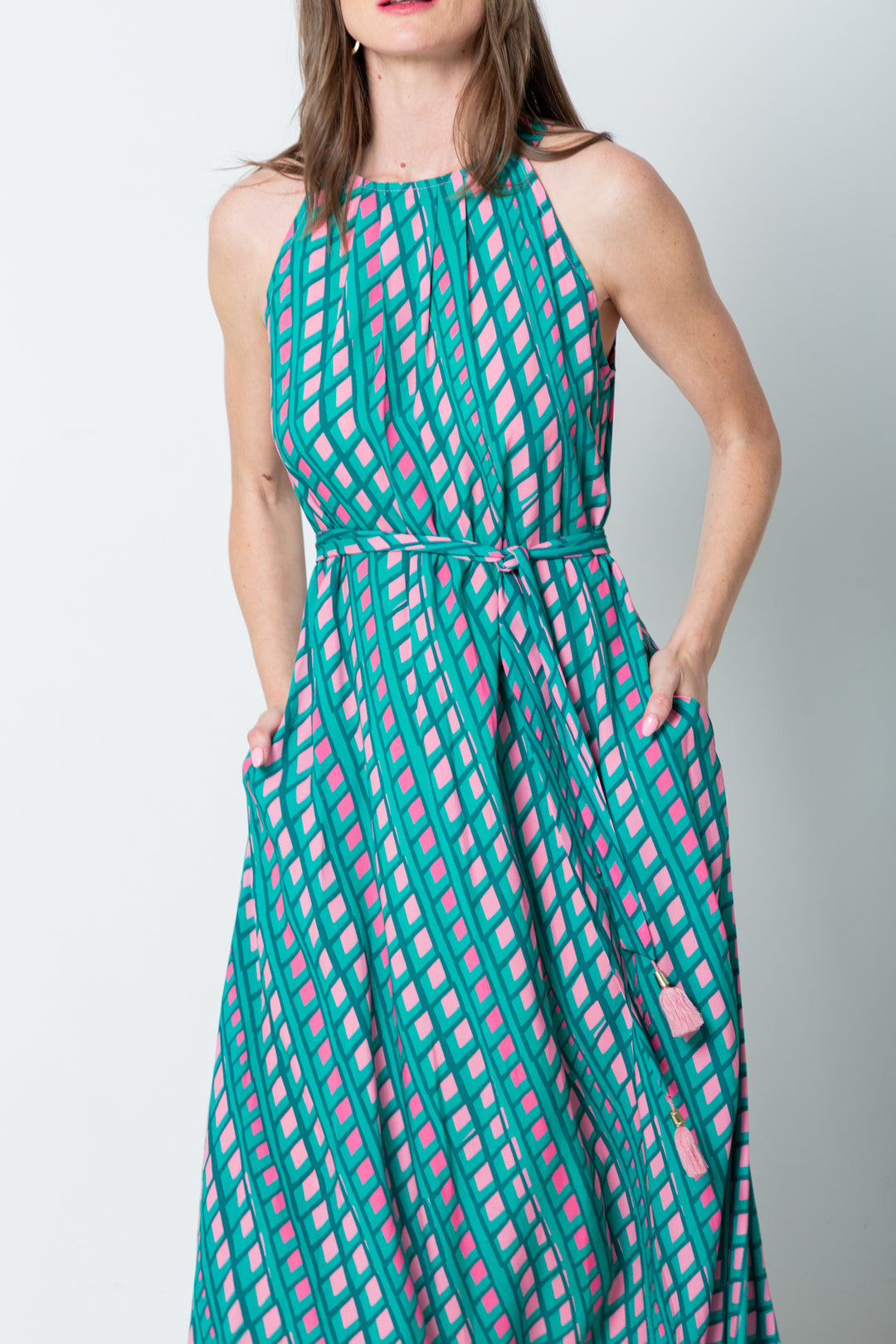 Zola Dress Pink Check