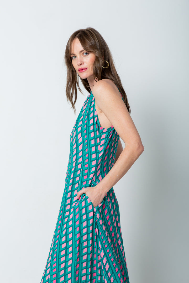 Zola Dress Pink Check