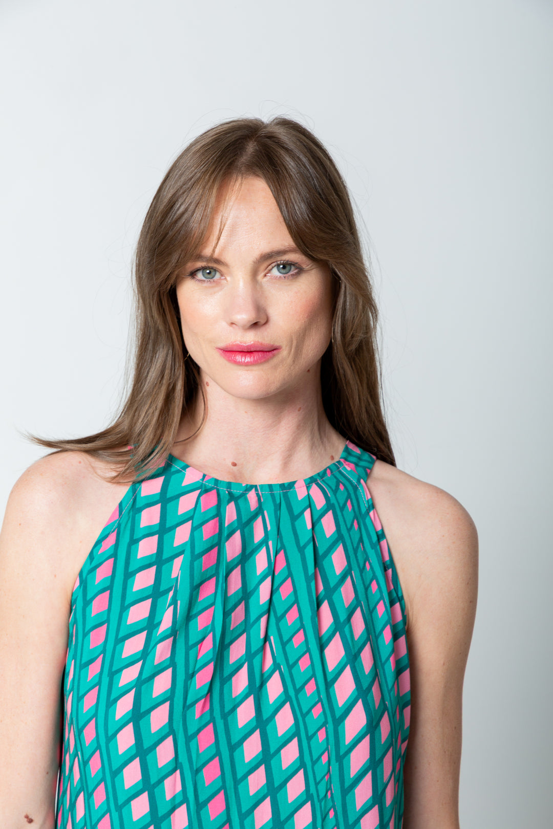 Zola Dress Pink Check