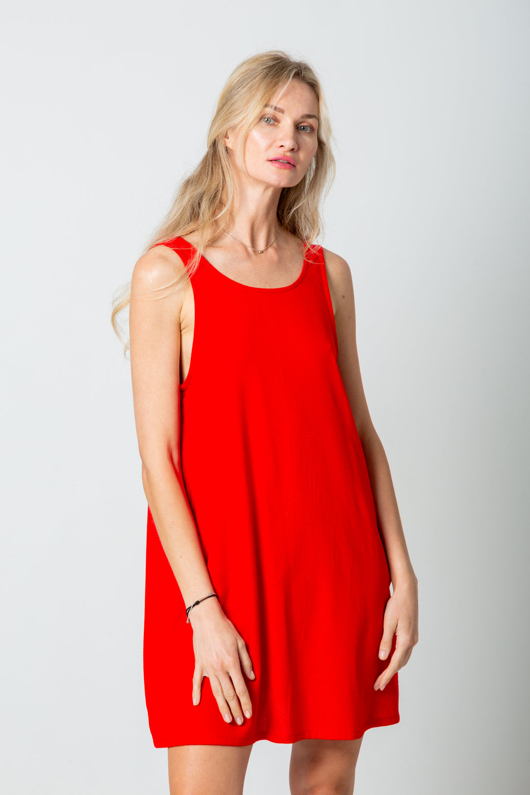 St Tropez Dress Classic Red-DRESSES-kindacollection-Kinda