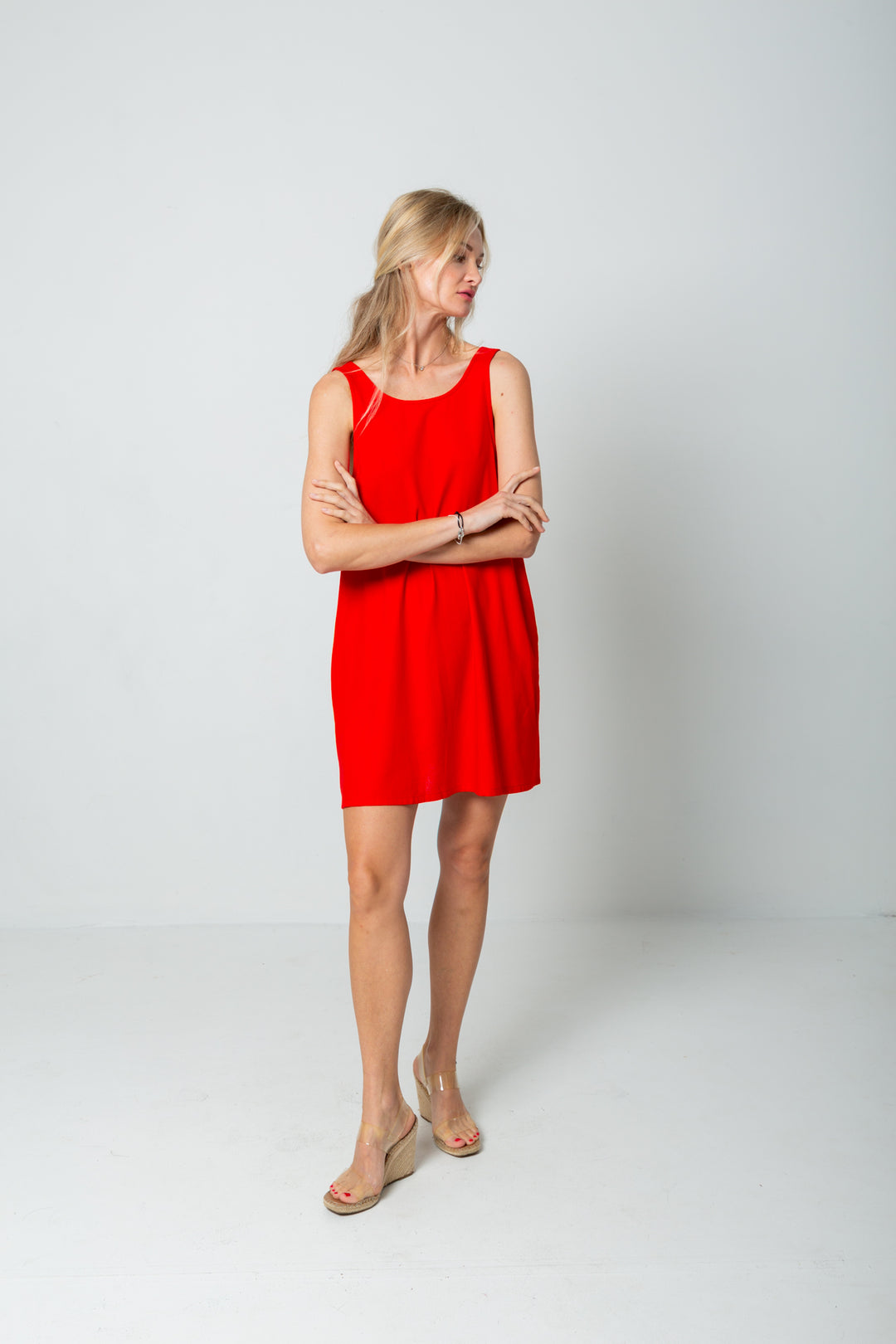 St Tropez Dress Classic Red-DRESSES-kindacollection-Kinda