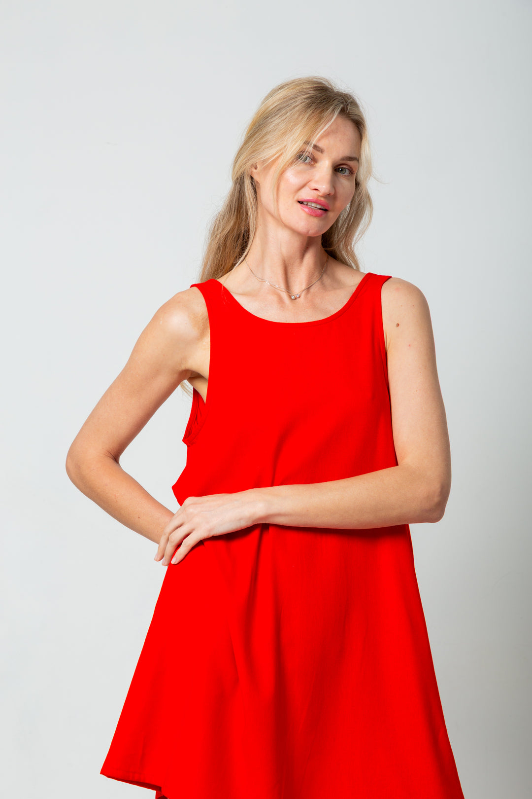 St Tropez Dress Classic Red-DRESSES-kindacollection-Kinda