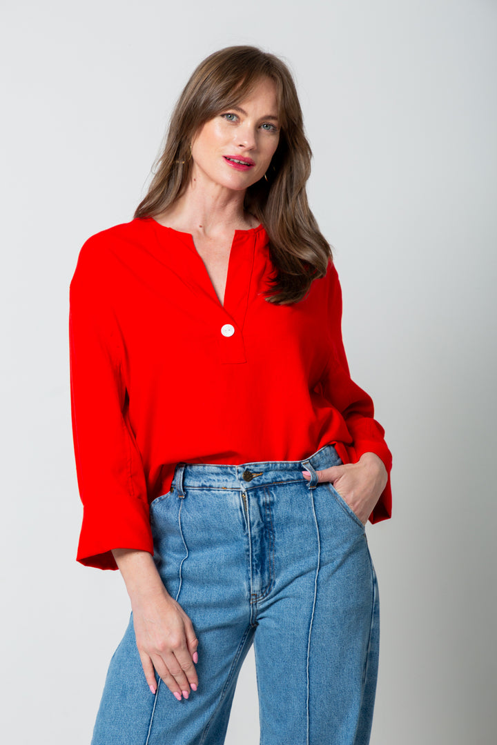 Donna Top Classic Red-TOPS-Kindacollection-Kinda