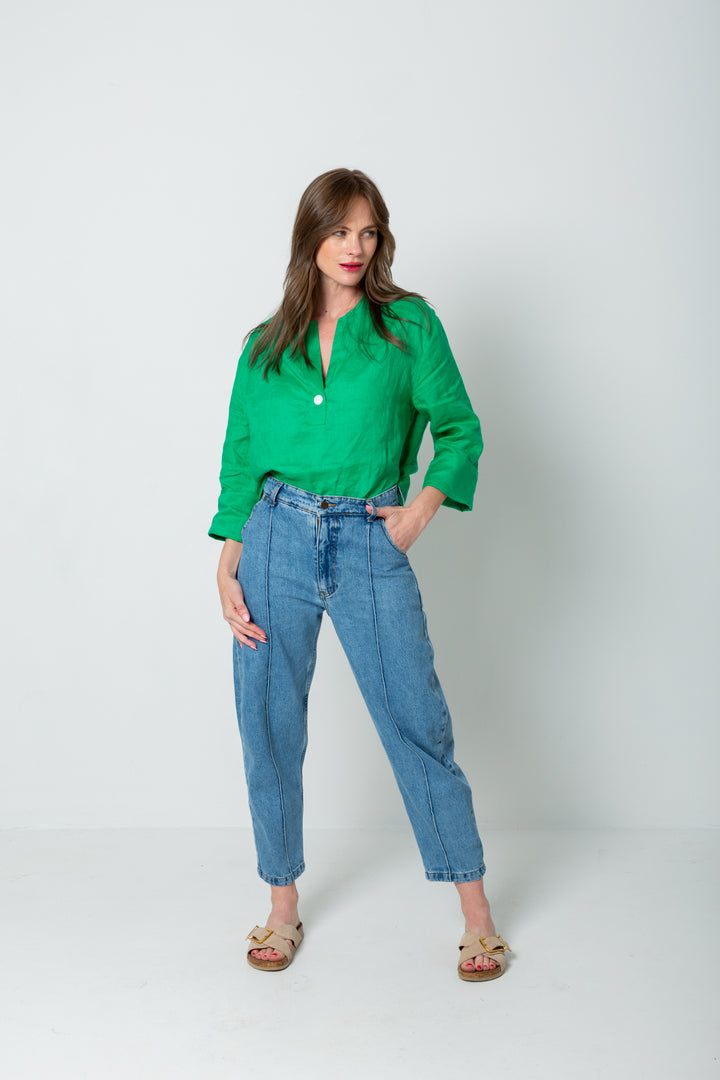 Donna Top Pepper Green-TOPS-Kindacollection-Kinda