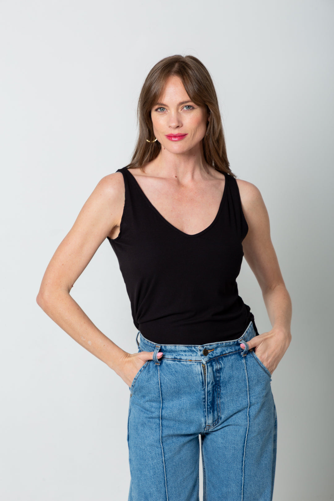 Tilly Tank Black-TOPS-Kindacollection-Kinda