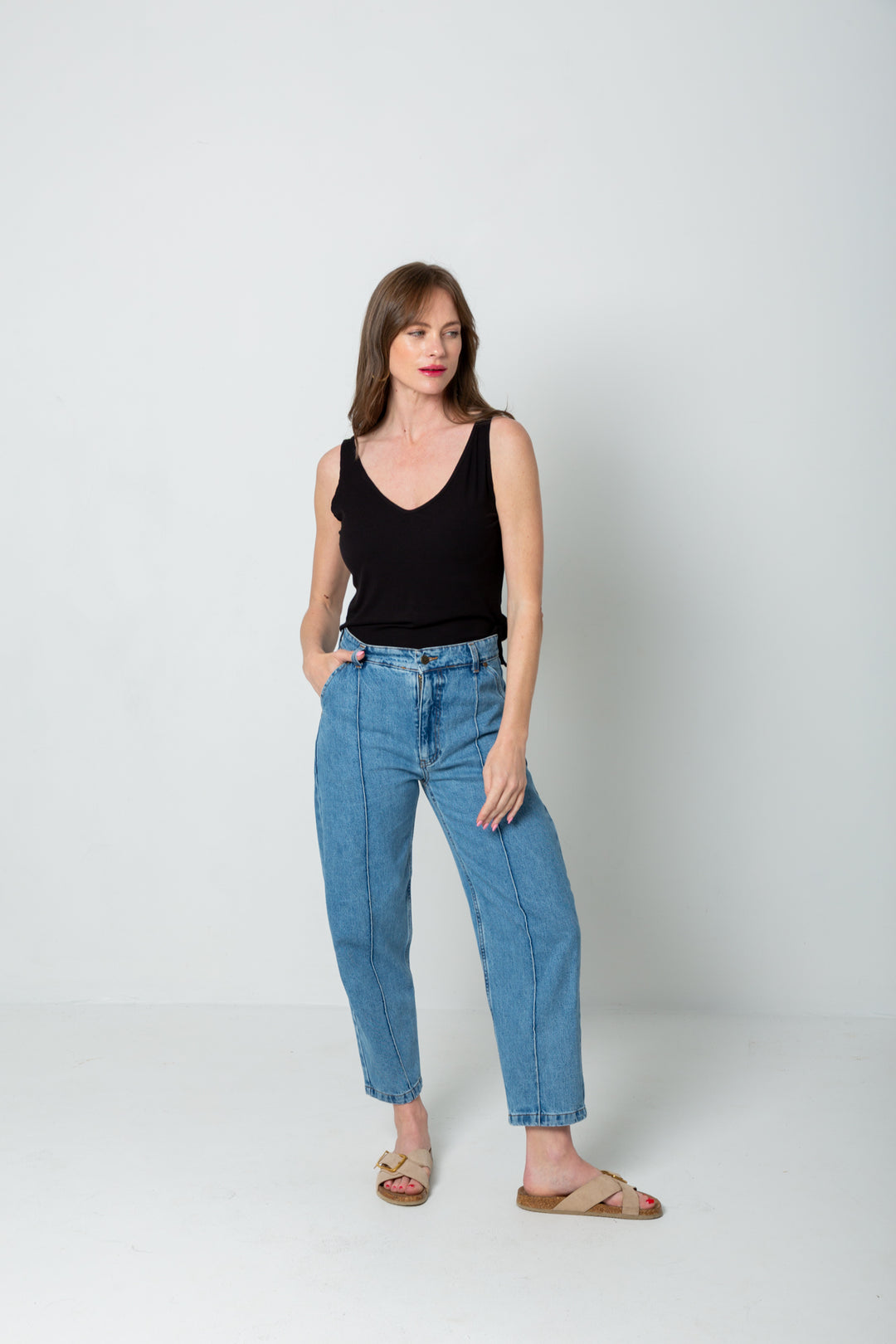 Tilly Tank Black-TOPS-Kindacollection-Kinda