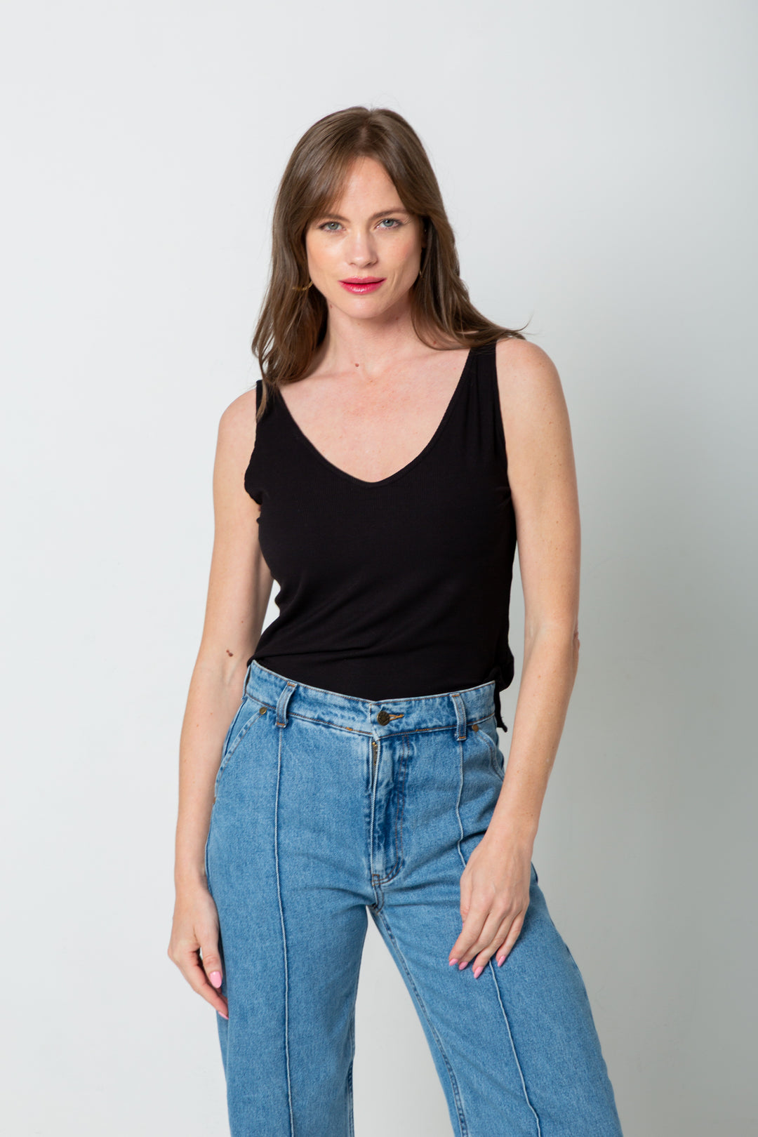 Tilly Tank Black-TOPS-Kindacollection-Kinda
