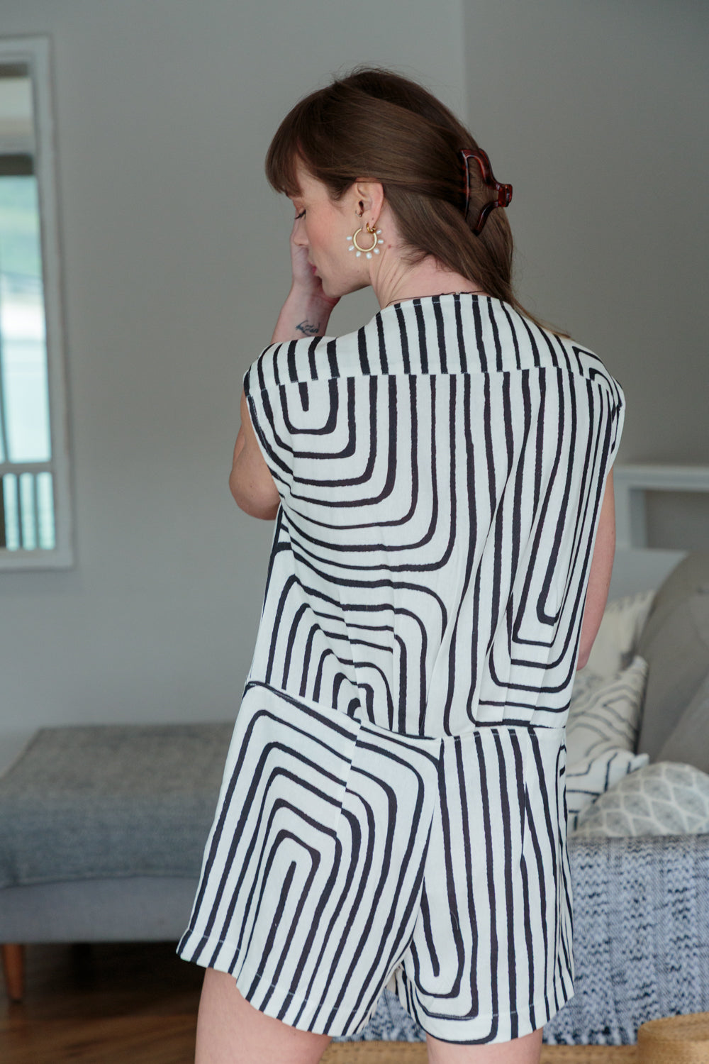 Romper Black Geo-kindacollection-Kinda