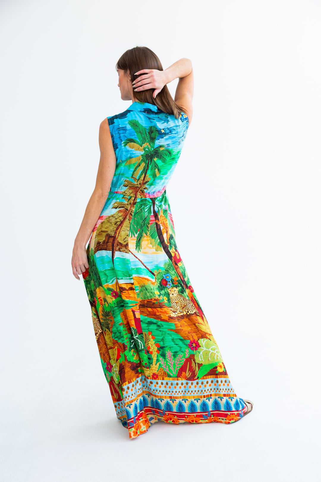 Sammi Dress Jungle Print-DRESSES-kindacollection-Kinda