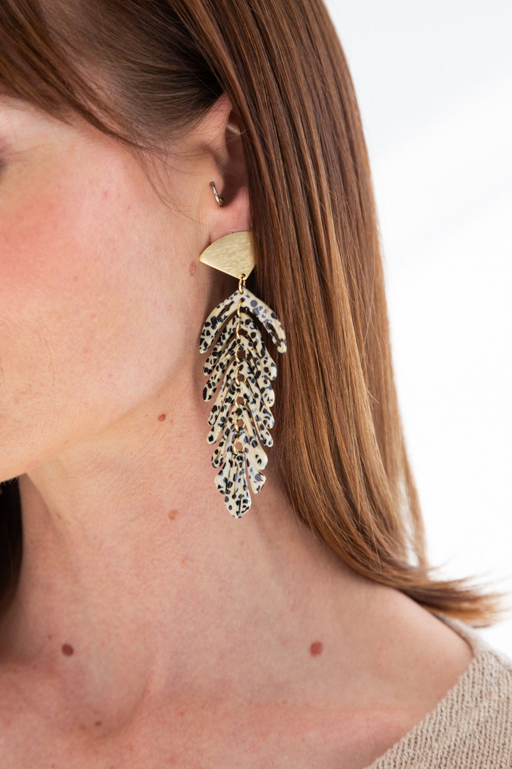 Delicious Cheetah Fronds Earrings-ACCESSORIES-kindacollection-Kinda