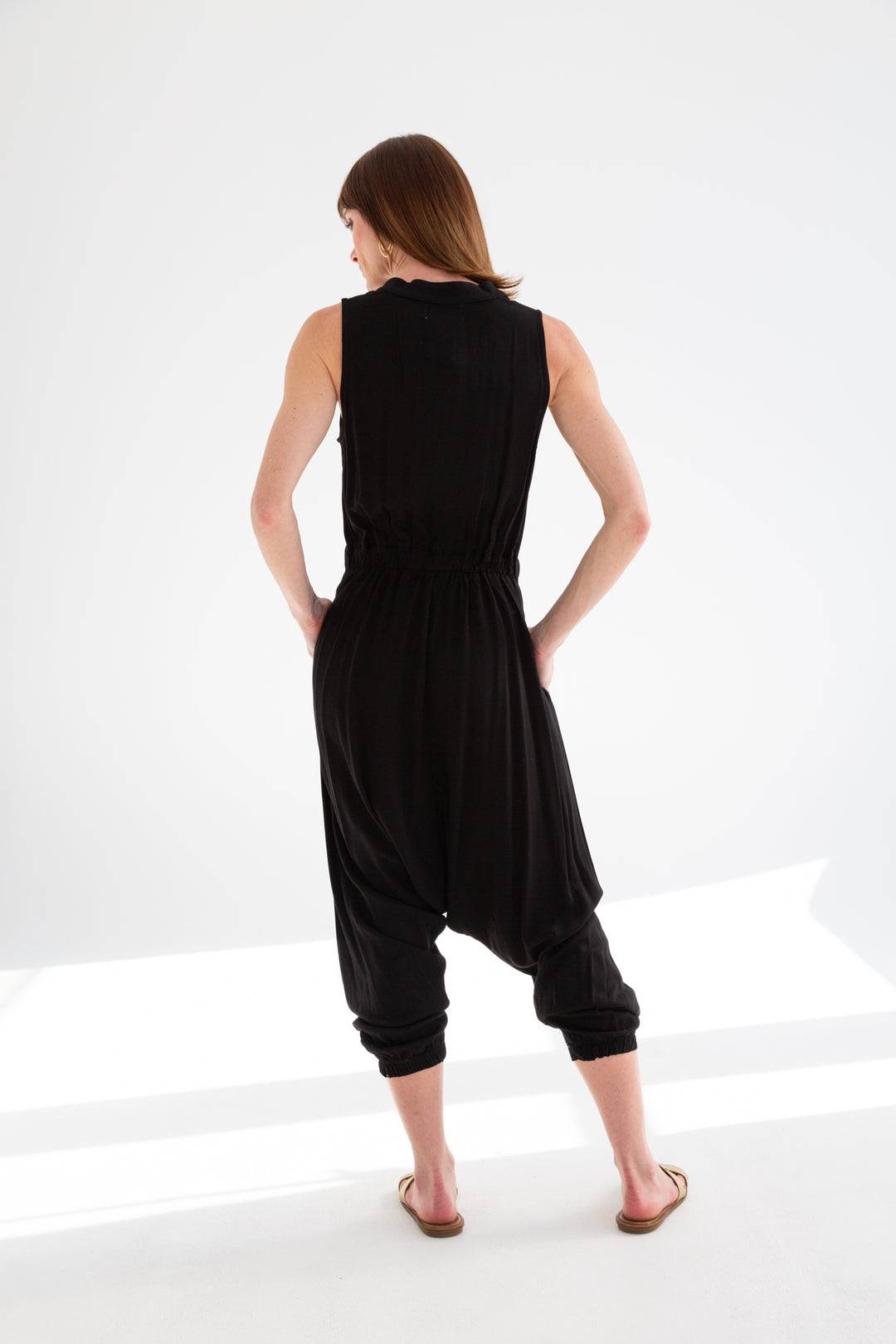 Chessie Jumpsuit Black-PANTS-kindacollection-Kinda
