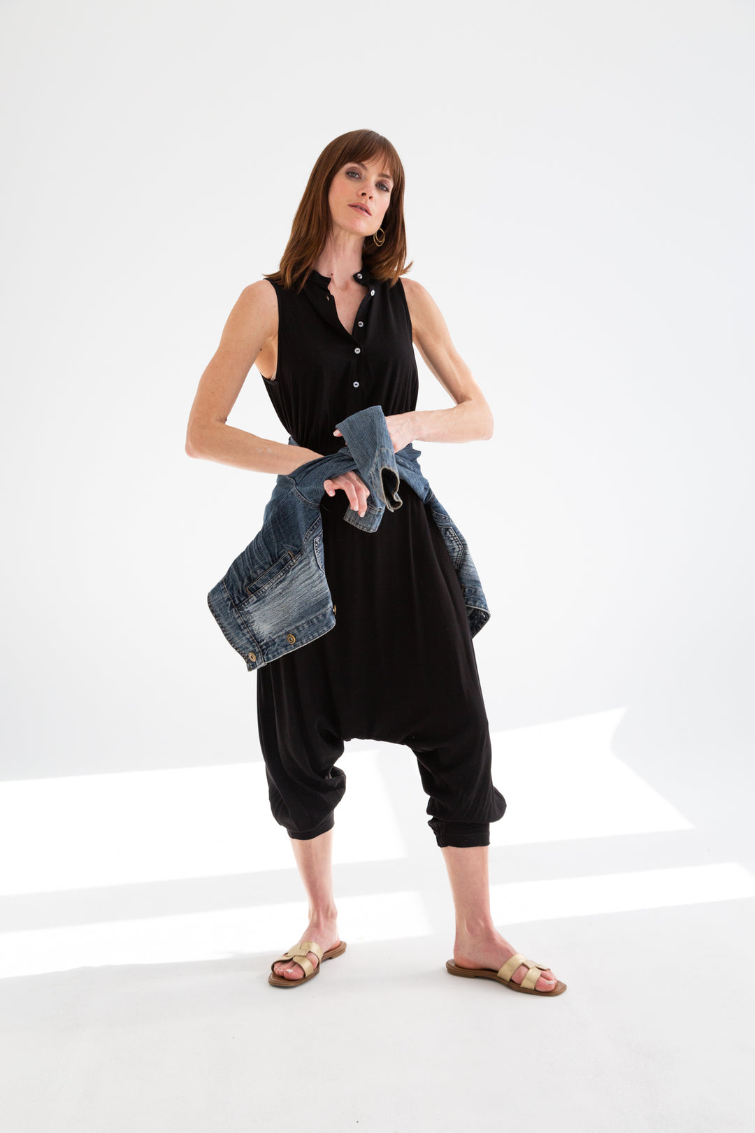 Chessie Jumpsuit Black-PANTS-kindacollection-Kinda