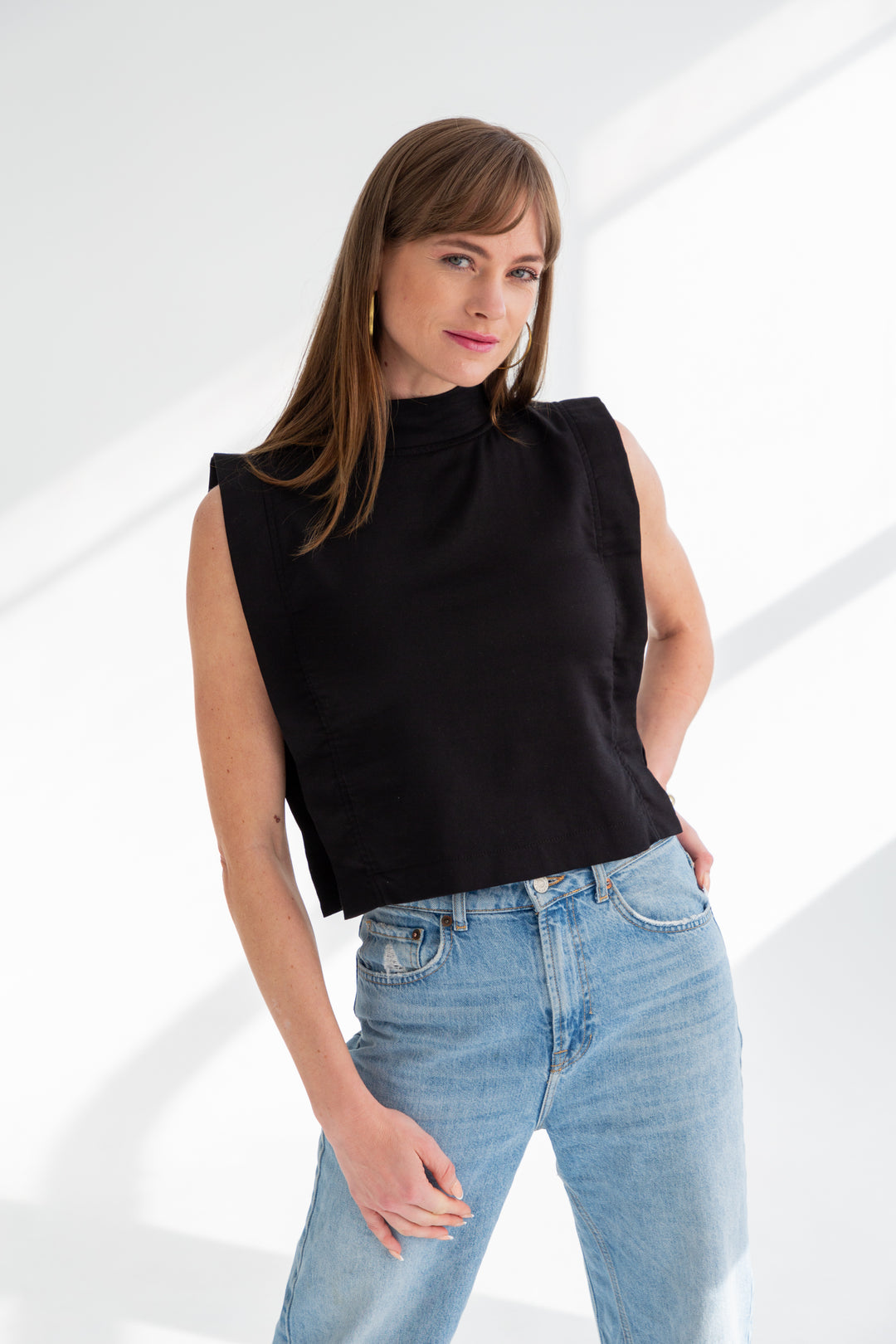 Sophie Top Black-TOPS-kindacollection-Kinda