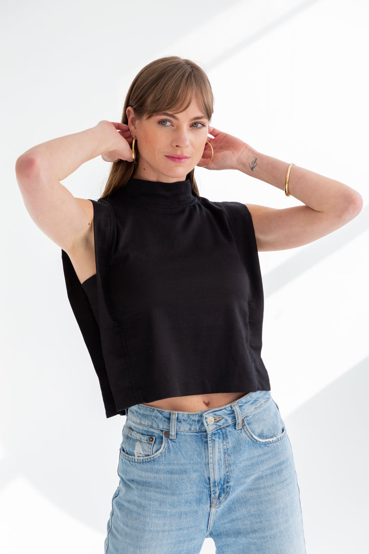 Sophie Top Black-TOPS-kindacollection-Kinda