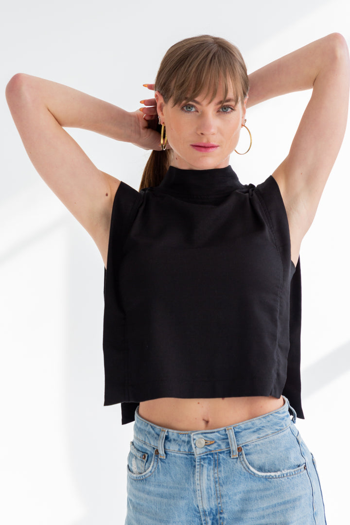 Sophie Top Black-TOPS-kindacollection-Kinda