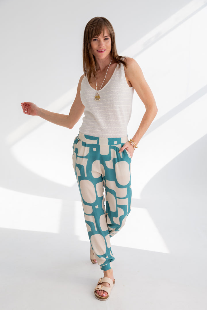 The Gorge Pants Blue Pebble-PANTS-kindacollection-Kinda