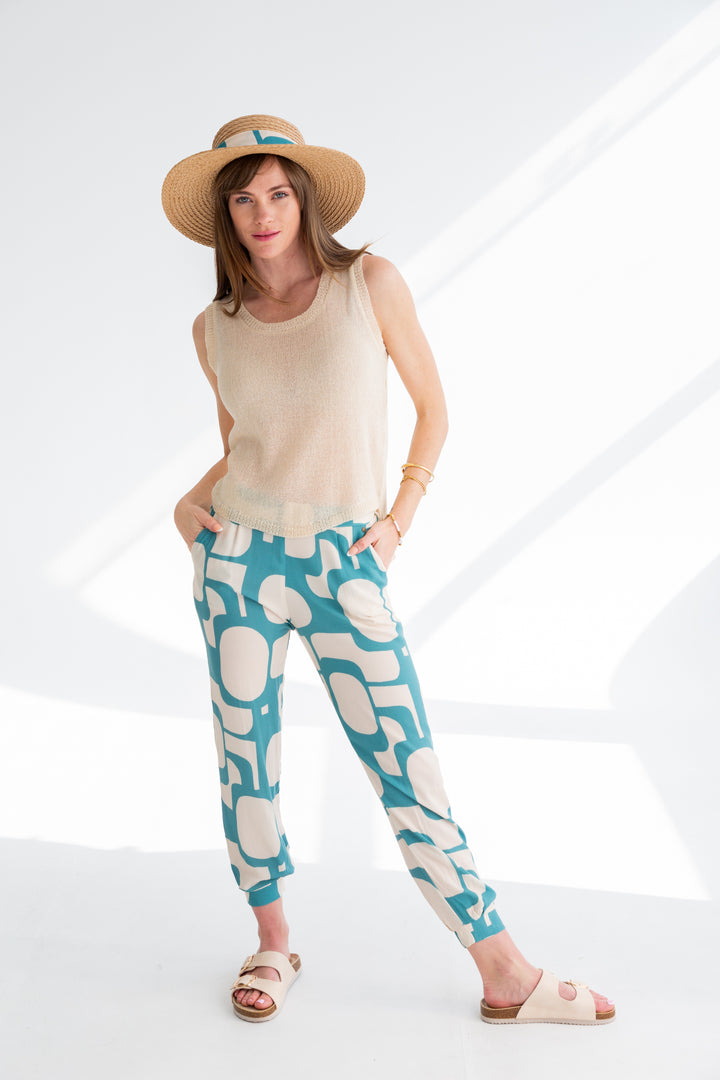 The Gorge Pants Blue Pebble-PANTS-kindacollection-Kinda