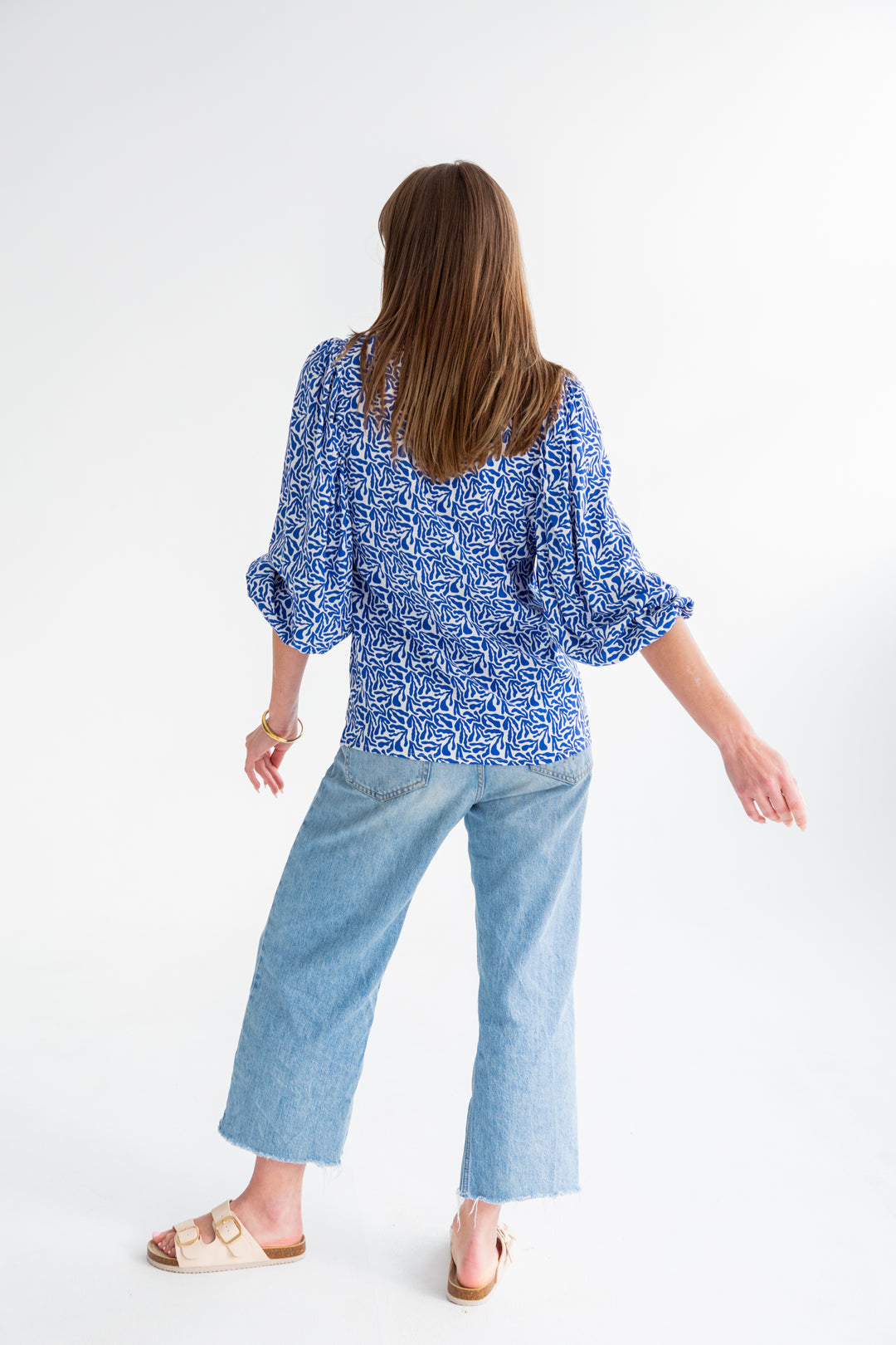 Amy Blouse Blue Coral-TOPS-kindacollection-Kinda