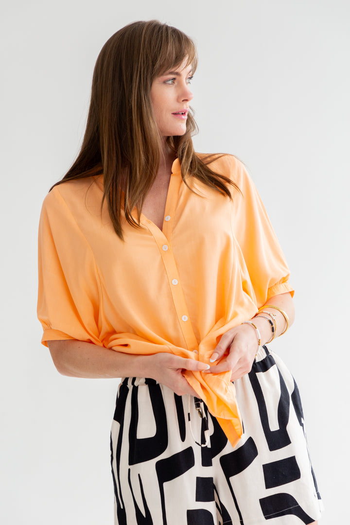 Gabi Blouse Peach-TOPS-kindacollection-Kinda