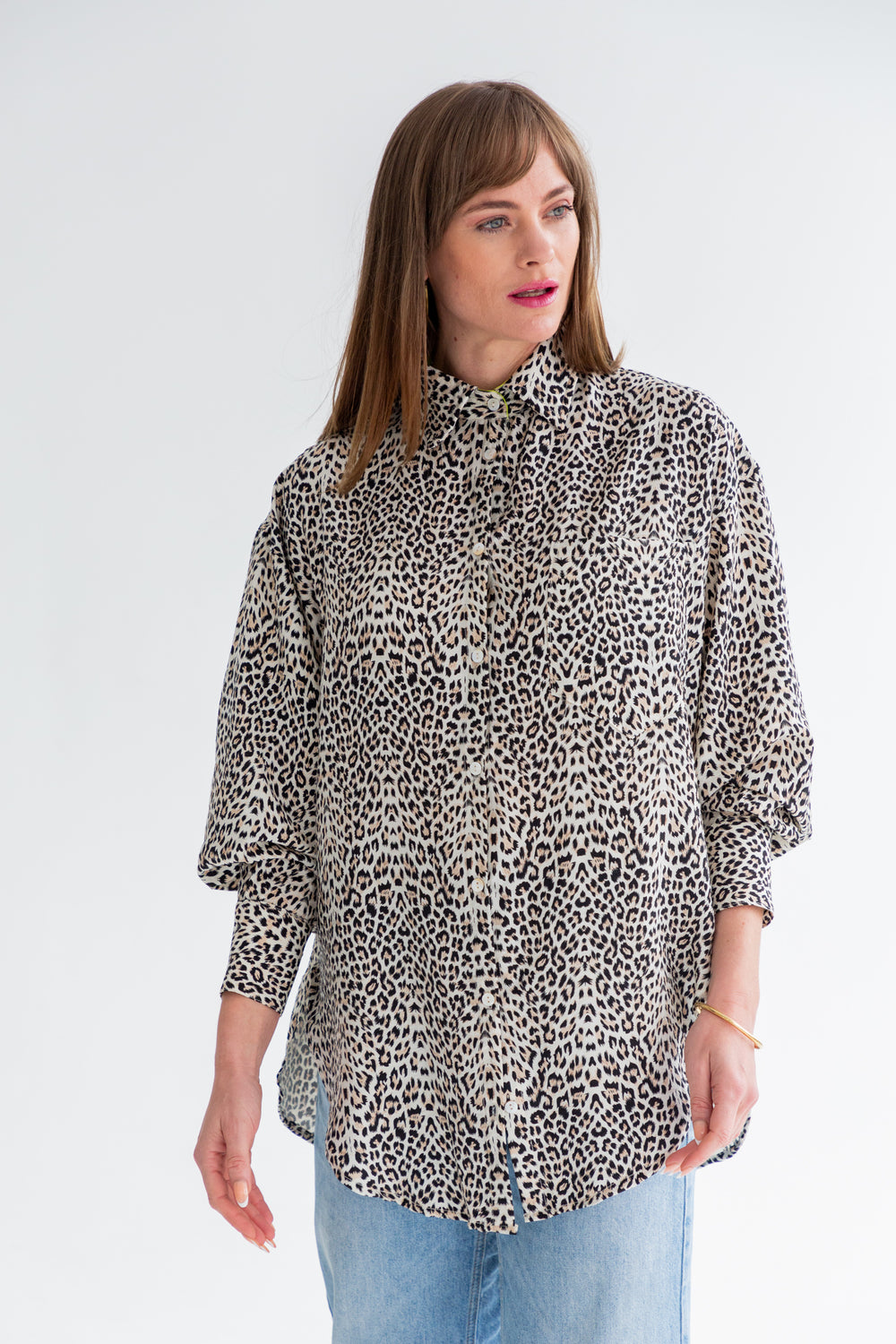 Charlotte Shirt Animal Print-TOPS-kindacollection-Kinda