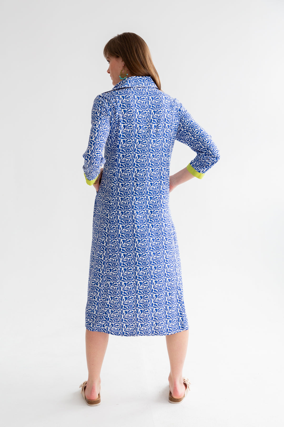 Delilah Dress Blue Coral-DRESSES-kindacollection-Kinda