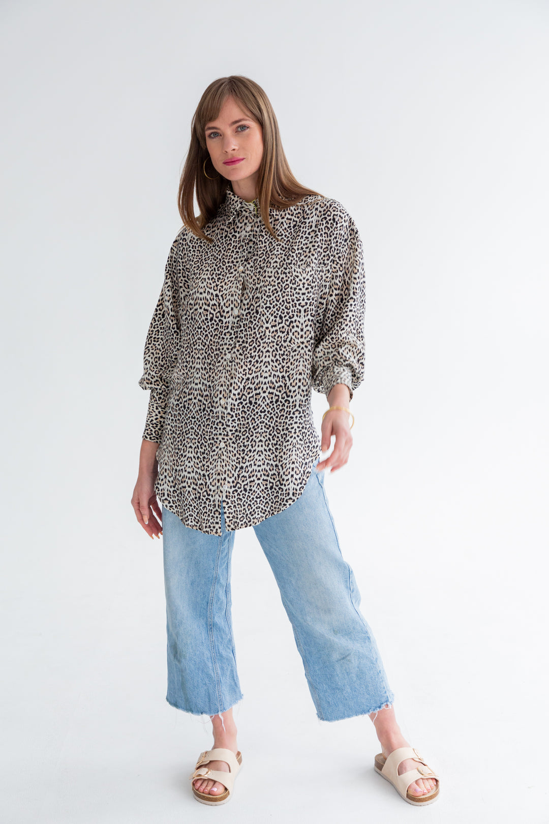 Charlotte Shirt Animal Print-TOPS-kindacollection-Kinda