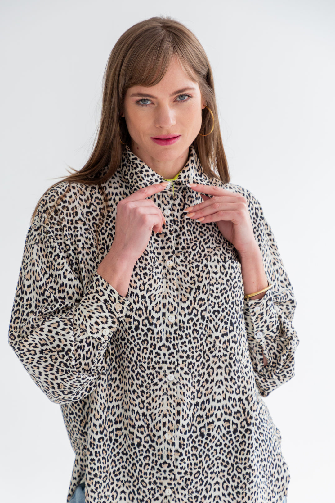 Charlotte Shirt Animal Print-TOPS-kindacollection-Kinda