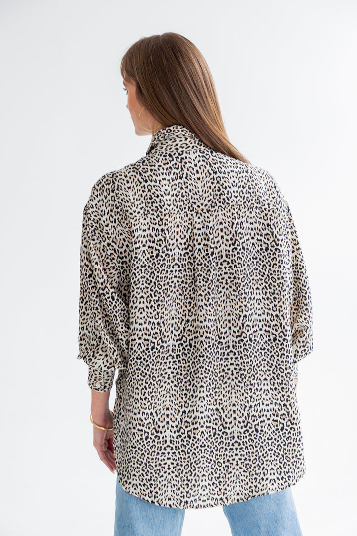 Charlotte Shirt Animal Print-TOPS-kindacollection-Kinda