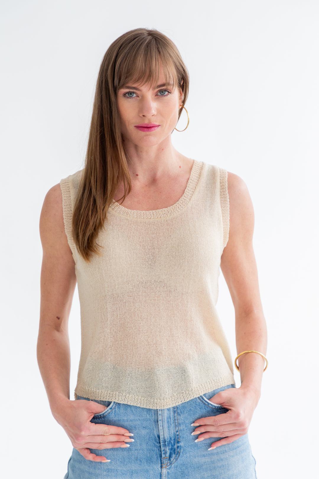 Madison Knit Natural-TOPS-kindacollection-Kinda