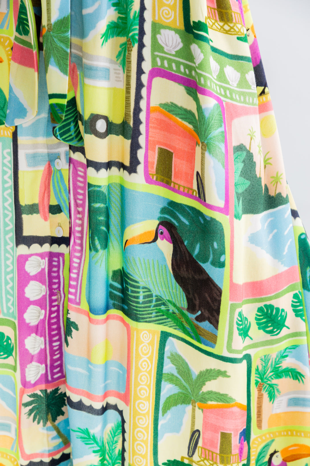 Kate Dress Tucan Print-DRESSES-kindacollection-Kinda