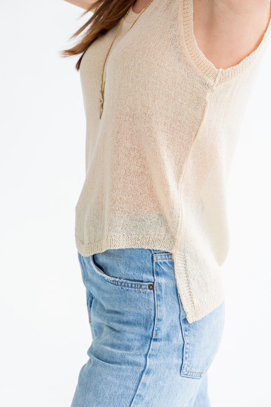 Madison Knit Natural-TOPS-kindacollection-Kinda