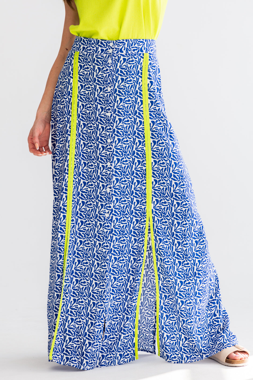 Santorini Skirt Blue Coral-SKIRTS-kindacollection-Kinda