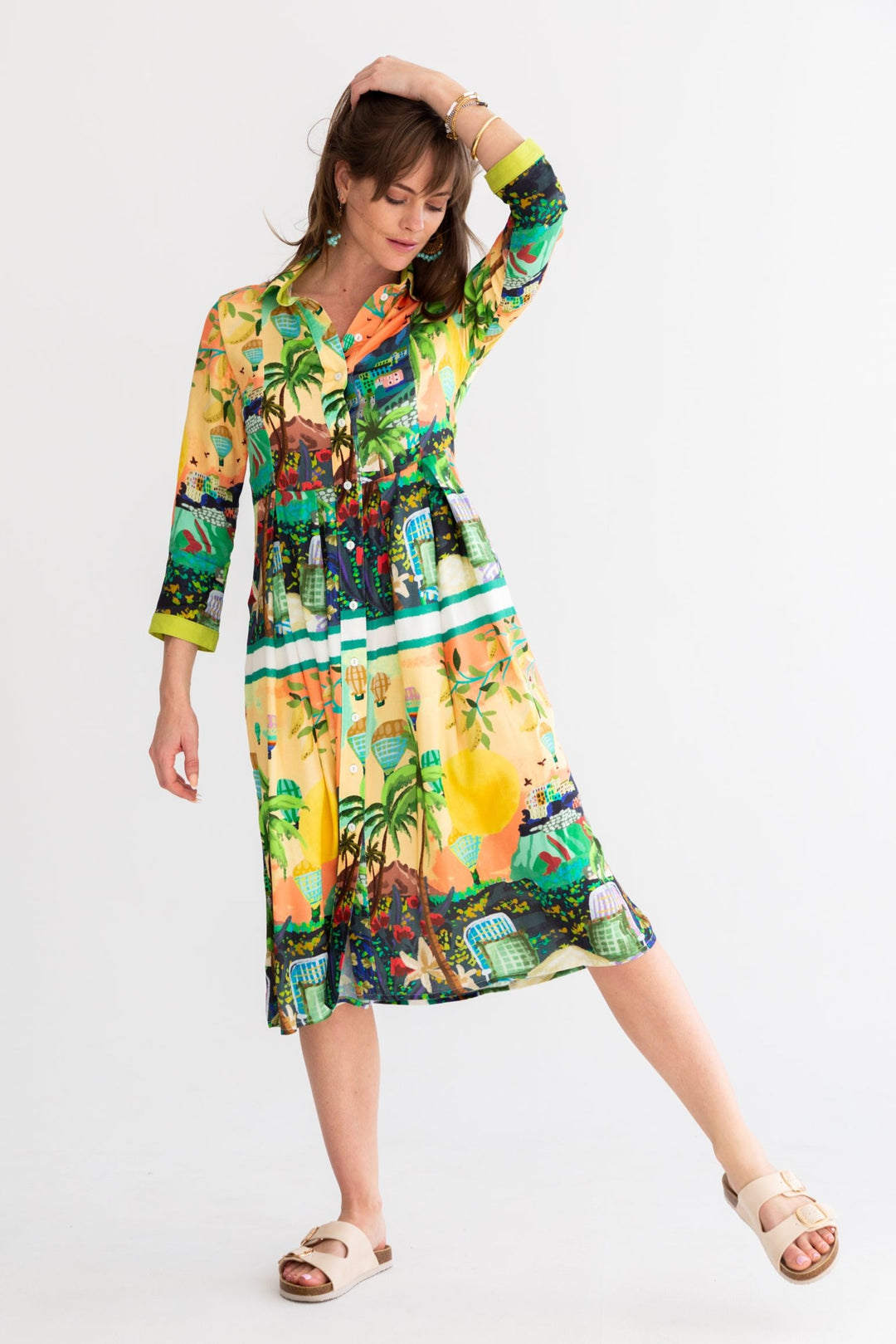 Delilah Dress Hot Air Balloon-DRESSES-kindacollection-Kinda