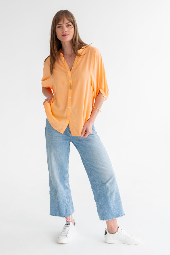 Gabi Blouse Peach-TOPS-kindacollection-Kinda