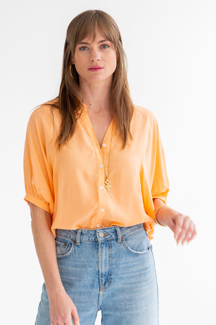 Gabi Blouse Peach-TOPS-kindacollection-Kinda