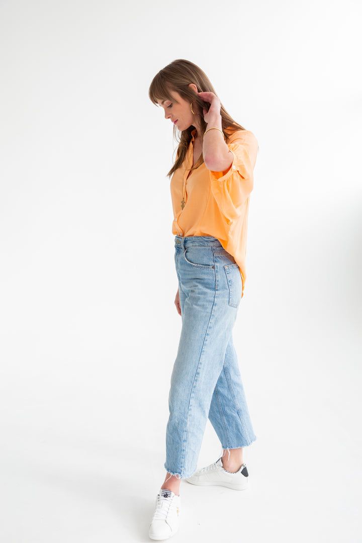 Gabi Blouse Peach-TOPS-kindacollection-Kinda