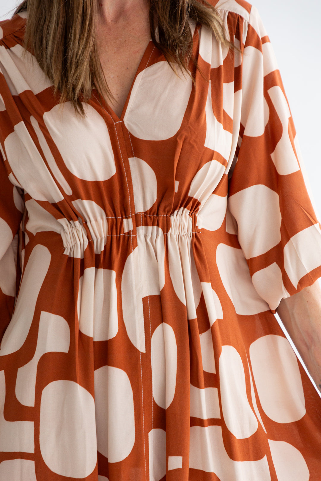 Arniston Dress Pebble Print-DRESSES-Kinda-Kinda