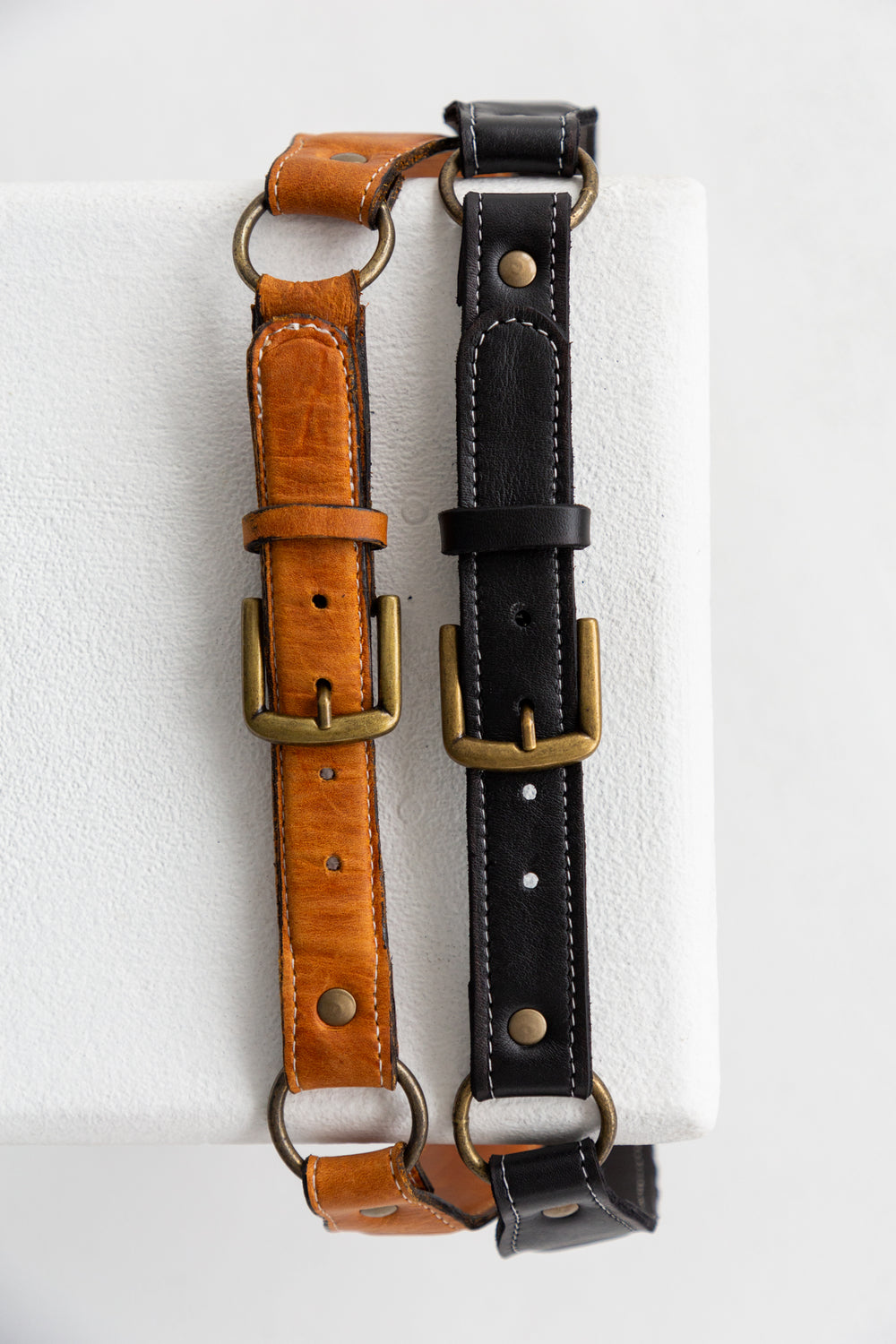 Brown Leather Belt-ACCESSORIES-Kinda-Kinda