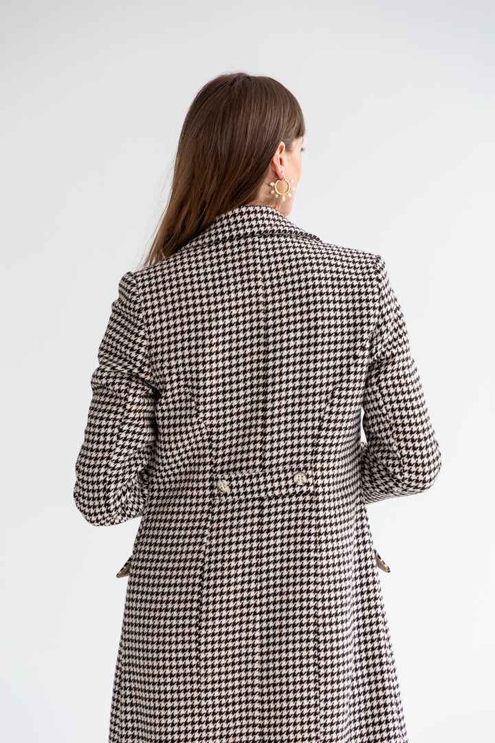 Thelma Coat Houndstooth-JACKETS-kindacollection-Kinda