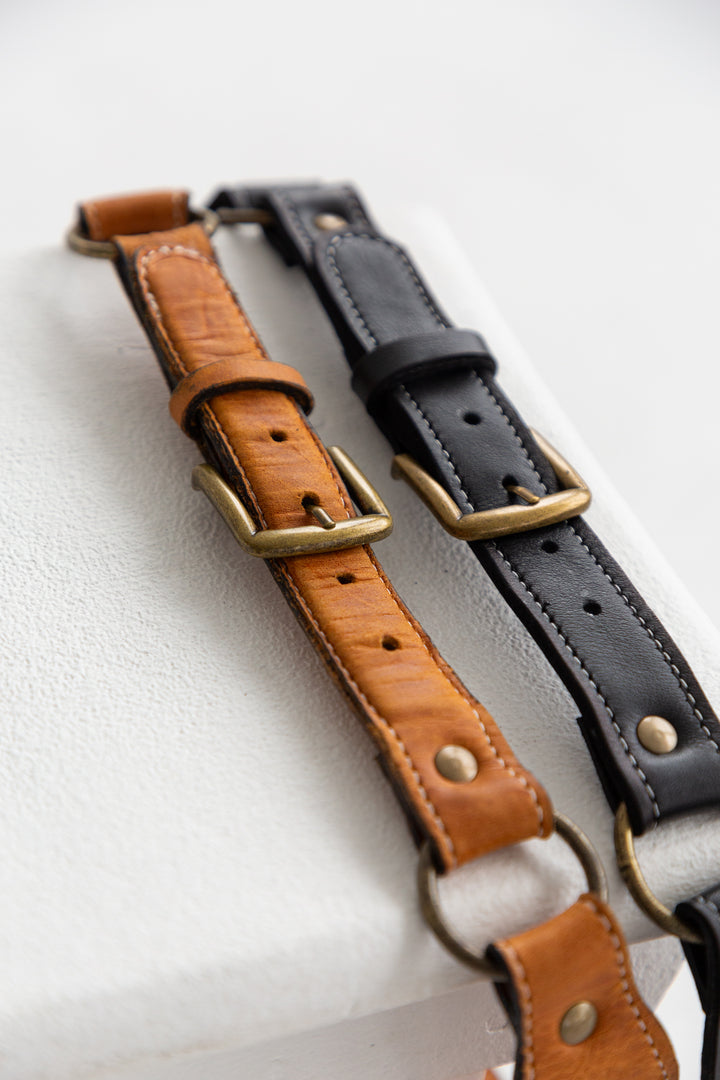 Brown Leather Belt-ACCESSORIES-Kinda-Kinda